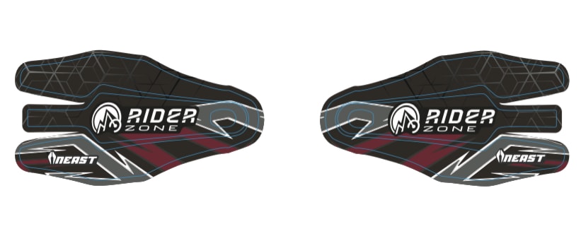 Cubre Puños Neast Gris/Red 061