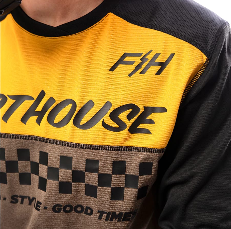 Jersey Fasthouse Alloy Mesa LS Gld/ Brown3