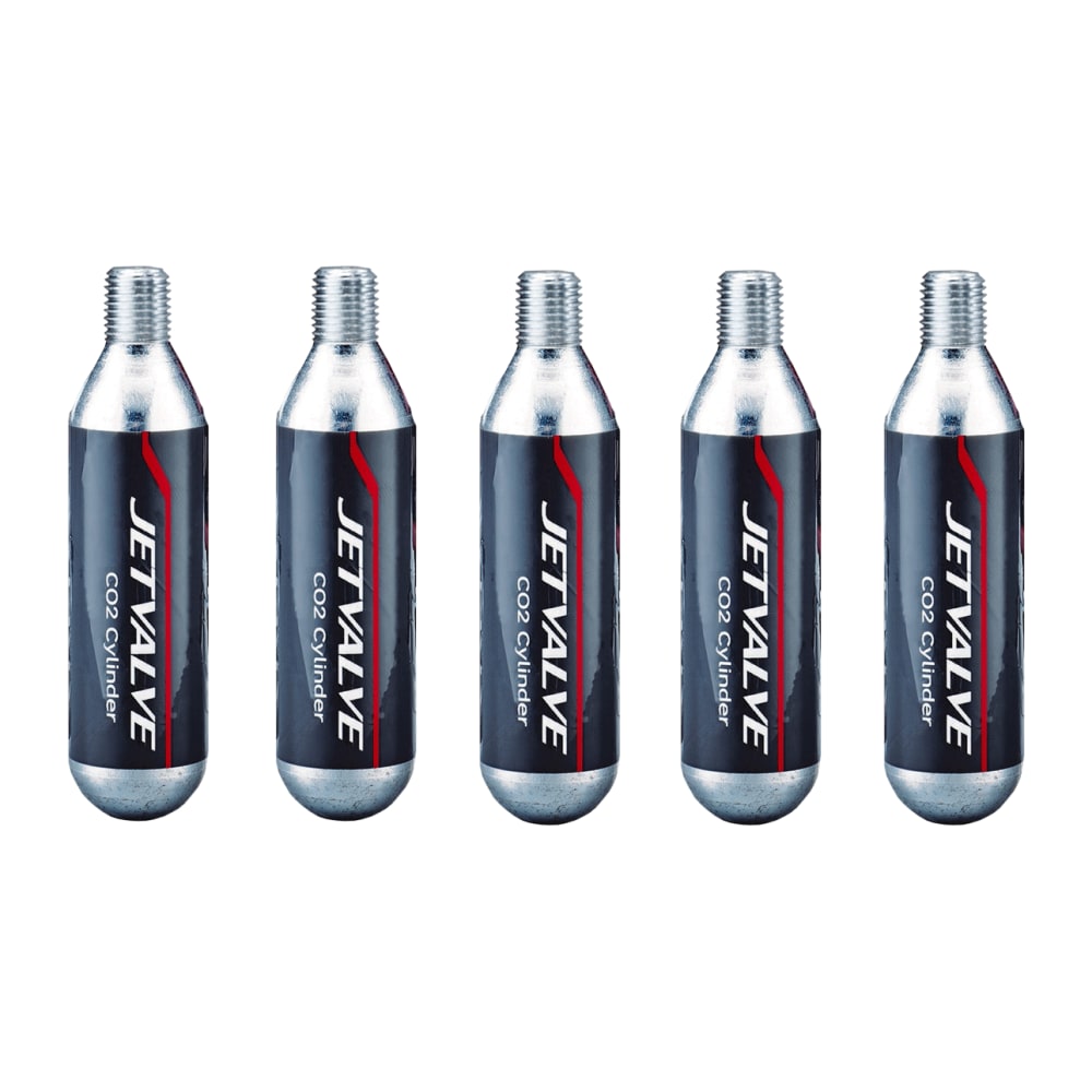 Kit 5 Cilindros CO2 16g Jetvalve Weldtite2