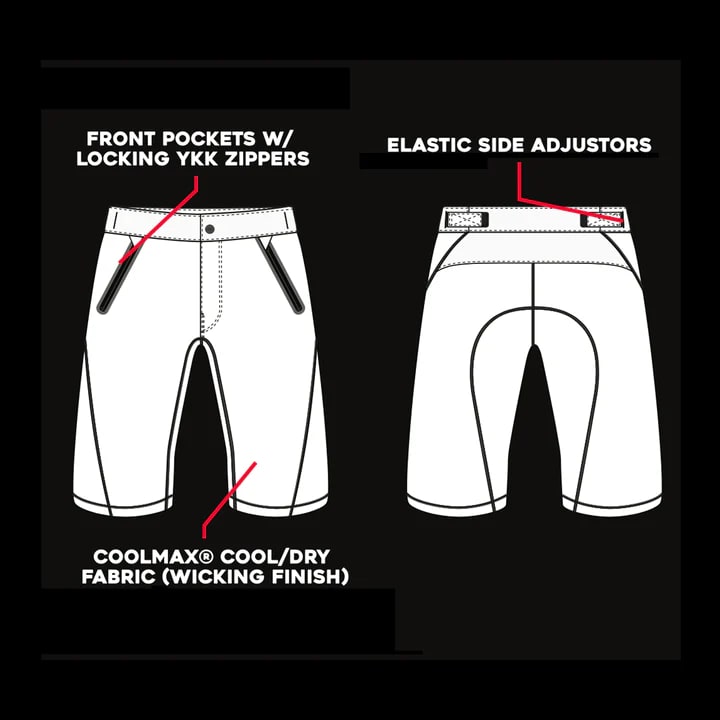 Short FASTHOUSE crossline 2.0 Negro3