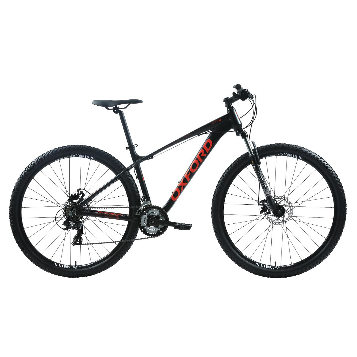 Bicicleta Oxford Merak 21v Negro/Rojo Talla L RIDER ZONE