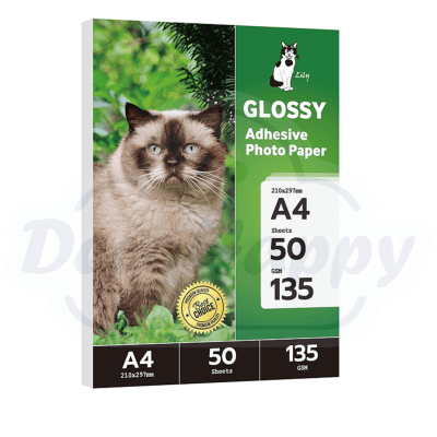 ADHESIVO GLOSSY 135 GR  A4 (50 hojas)