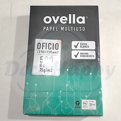 RESMA PAPEL BOND OFICIO 75 GR 500 HOJAS