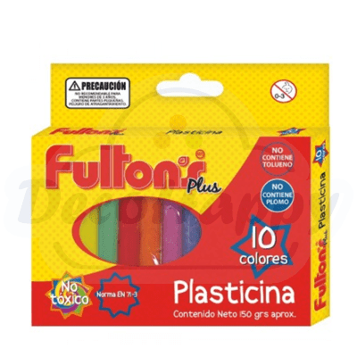 PLASTICINA 10 COLORES REDONDO