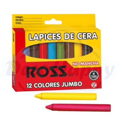 LAPICES DE CERA 12 COLORES