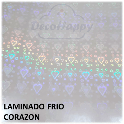 CORAZON HOLOGRAFICO LAMINADO EN FRIO