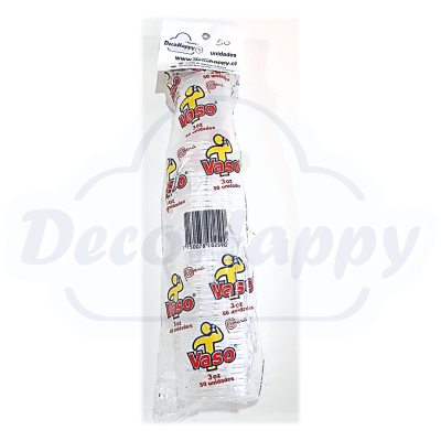 VASO PLASTICO 3 OZ TRANSPARENTE 50 U