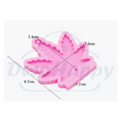 MOLDE SILICONA HOJA CANNABIS