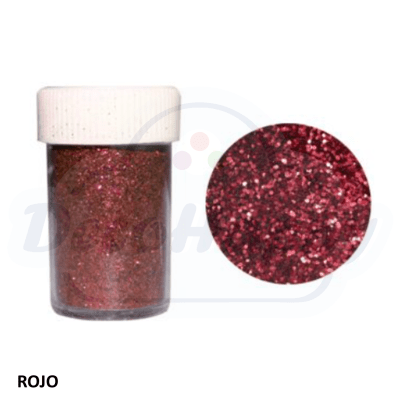 ESCARCHA FRASCO 10 GR ROJO