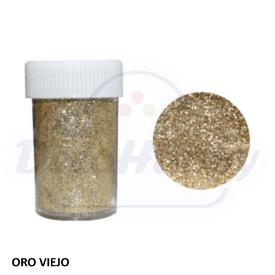 ESCARCHA FRASCO 10 GR ORO VIEJO