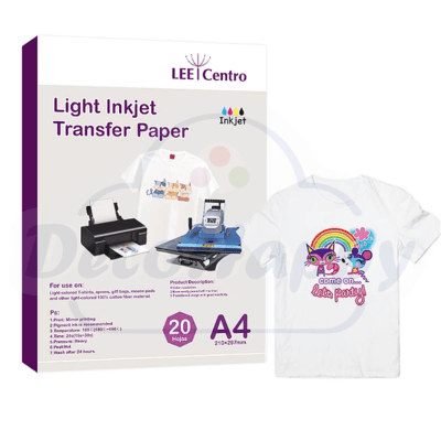 PAPEL TRANSFER DARK A4 ( 20 HOJAS)