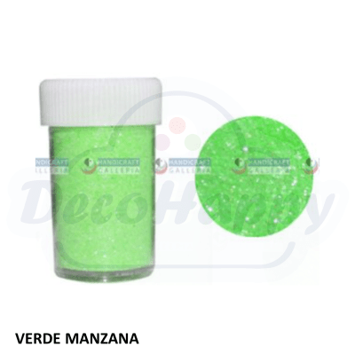 ESCARCHA FRASCO 10 GR VERDE MANZANA