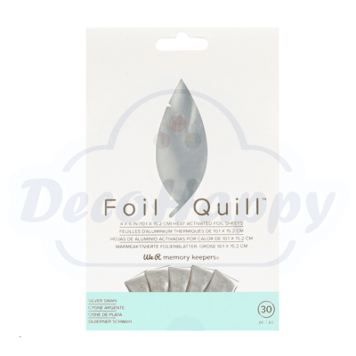 FOIL QUILL - 4 X 6 - 30 PLATA