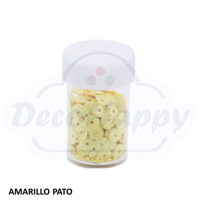 LENTEJUELA FRASCO AMARILLO PATO