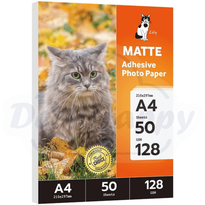 ADHESIVO MATTE 128 GR LILY A4 ( 50 HOJAS)