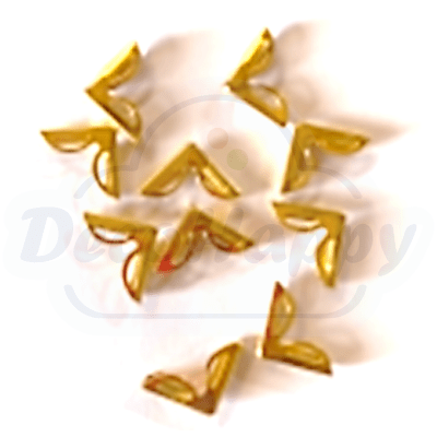 CALADO DORADO REDONDEADO 14 MM (10 UNIDADES)