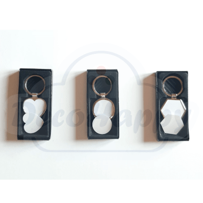 LLAVERO METALICO CON CAJA SUBLIMABLE