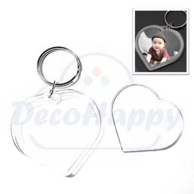 LLAVERO CORAZON FOTO ( 10 U)
