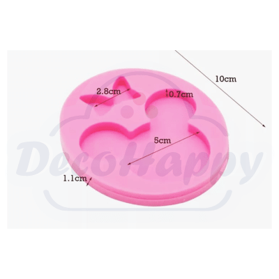 MOLDE SILICONA MICKEY/MINNIE