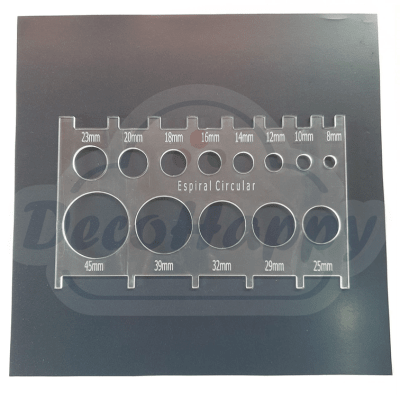 MEDIDOR ESPIRALES TRANSPARENTE