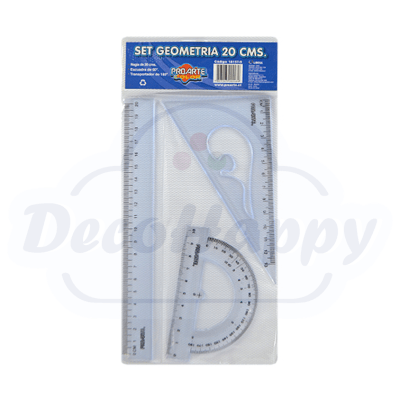 SET GEOMETRÍA 20 CM PROARTE