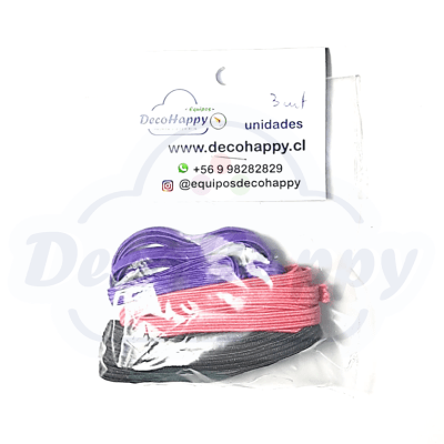 ELASTICO LISO 3 MT ( FUCSIA, MORADO, NEGRO)