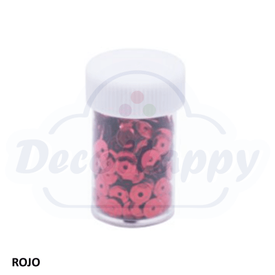 LENTEJUELA FRASCO ROJO