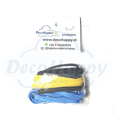 ELASTICO LISO 3 MT (AMARILLO , CELESTE, NEGRO)