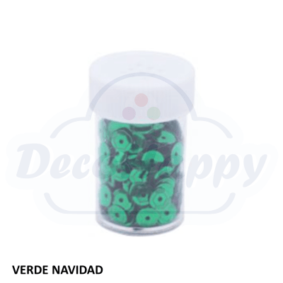 LENTEJUELA FRASCO VERDE