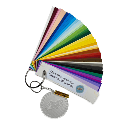 PANTONERA CARTULINA DOBLE FAZ+LLAVERO