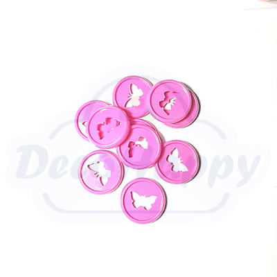 28 MM FUCSIA MARIPOSA ( 10 UNIDADES)