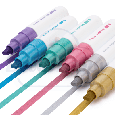 MARCADOR PINTOR BISELADO METALICO