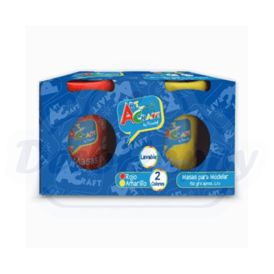 MASA PARA MODELAR ROJO/AMARILLO 150GRS