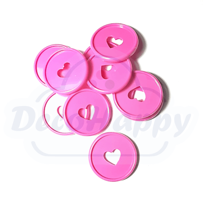 35 MM FUCSIA CORAZON ( 10 UNIDADES)