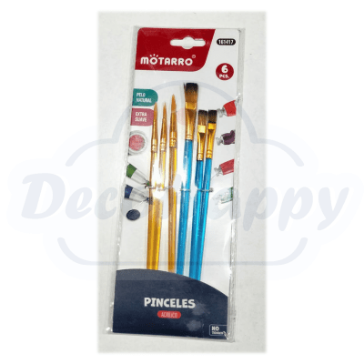 SET PINCELES 6 UNIDADES