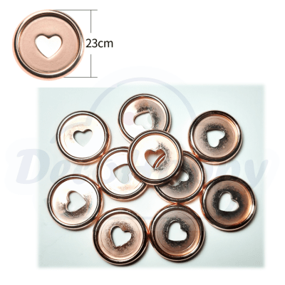 23 MM COBRE CORAZON ( 10 UNIDADES)