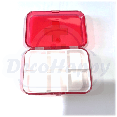 CAJITA ORGANIZADORA ROJA 6 ESPACIO 9 CM X 6,5 CM