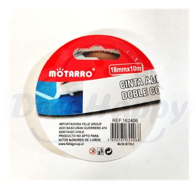 CINTA DOBLE CONTACTO 18 MM X 10 M