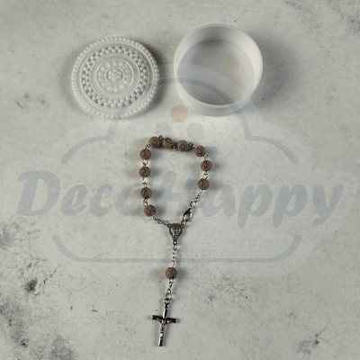 ROSARIO CON CAJITA DE 6 CM DIAMETRO
