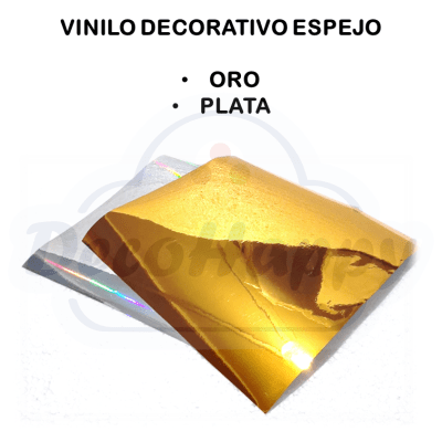 ESPEJO 30 CM X 30 CM (VINILO DECORATIVO)