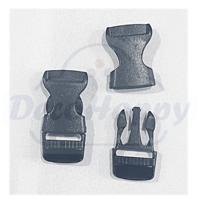 HEBILLA TIPTOP BUCKLE NEGRO PLASTICO 15 MM 10 UNIDADES