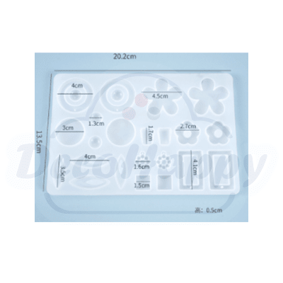 MOLDE SILICONA JOYERIA 10 PARES