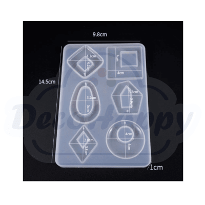 MOLDE SILICONA JOYERIA 6 FIGURAS