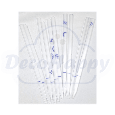 VARITAS ACRILICO CAKE TOPPER 20 CM  10 UNIDADES