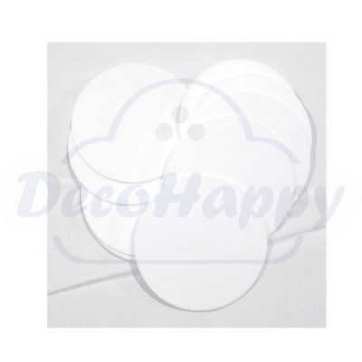 POSAVASO ACRILICO BLANCO 9 CM 10 U