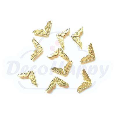 DISEÑO DORADO 14 MM ( 10 UNIDADES)