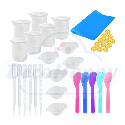 SET VASOS Y ART PARA MEZCLAR