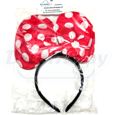 OREJA MINNIE ROJA TELA