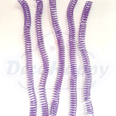 ESPIRAL MORADO PLASTICO ( 10 UNIDADES)
