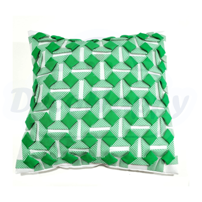 COJIN CAPITONE VERDE 37 X 37 CM
